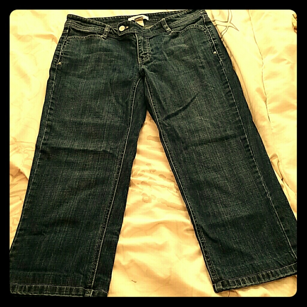 WHBM Open your Heart capri jeans